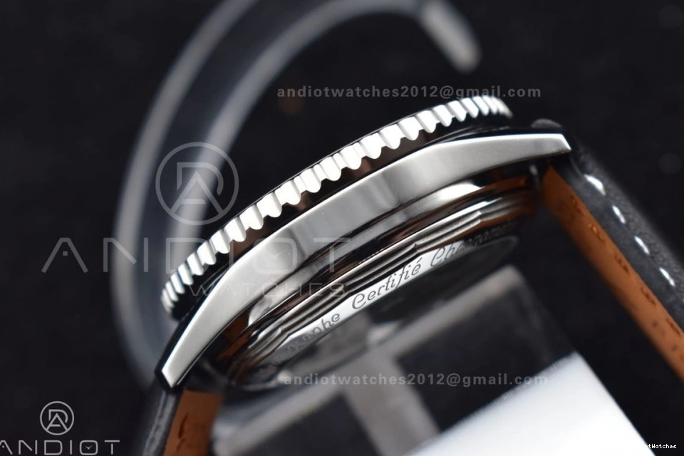 on Bracelet Navitimer 43mm BLS Black Edition 1 916 SS A Best Popular Dial Leather 1:1 0427